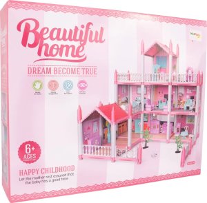 Duży Domek dla Lalek Villa Rezydencja Meble Taras 14