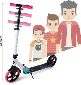 Hulajnoga Miejska Duża Składana + Pasek + Uchwyt na Bidon 4