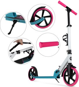 Hulajnoga Miejska Duża Składana + Pasek + Uchwyt na Bidon 10