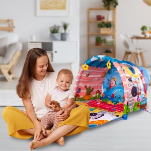 Mata Edukacyjna Interaktywna Dla Dzieci Tunel 4w1 13