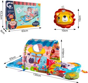 Mata Edukacyjna Interaktywna Dla Dzieci Tunel 4w1 2