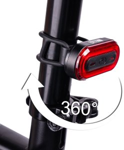 Lampka Rowerowa Tylna LED Akumulator 100LM 12