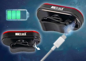 Lampka Rowerowa Tylna LED Akumulator 100LM 15