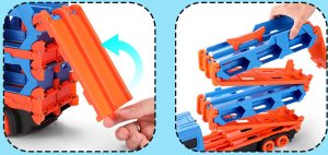 Laweta Tir Ciężarówka Wyrzutnia Resoraki Małe Auta 13