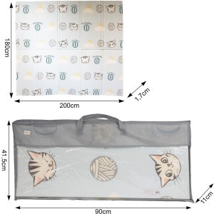 Dwustronna Składana Mata Na Podłogę Kotki Pianka Dywan Piankowy Dla Dzieci 2