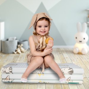 Dwustronna Składana Mata Na Podłogę Kotki Pianka Dywan Piankowy Dla Dzieci 3