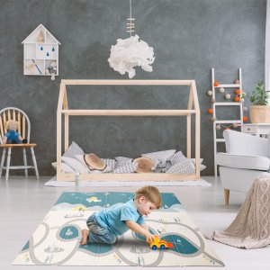 Dwustronna Składana Mata Na Podłogę Kotki Pianka Dywan Piankowy Dla Dzieci 8