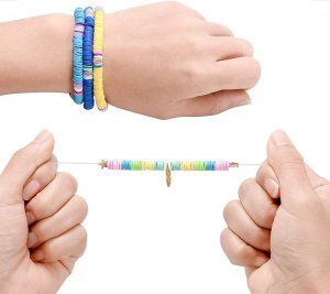 Zestaw do Robienia Bransoletek Koraliki 6000 elementów 11