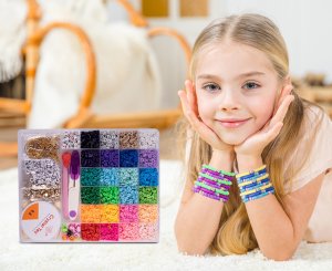 Zestaw do Robienia Bransoletek Koraliki 6000 elementów 5