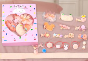 Spinki Gumki Ozdoby Dla Dziewczynki Zestaw Stylistki Fryzur Diy Pudelko 14