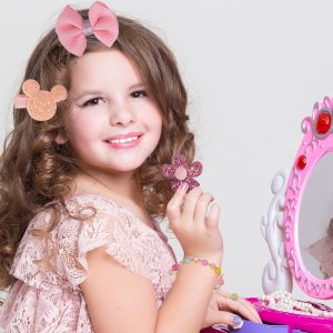 Spinki Gumki Ozdoby Dla Dziewczynki Zestaw Stylistki Fryzur Diy Pudelko 4