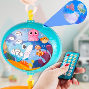 Karuzelka Do Łóżeczka Muzyczna Karuzela Pozytywka Z Pilotem Projektor 3