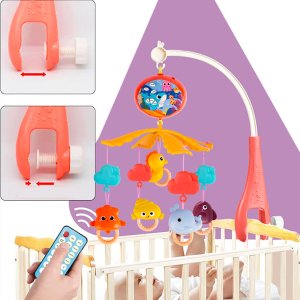 Karuzelka Do Łóżeczka Muzyczna Karuzela Pozytywka Z Pilotem Projektor 4