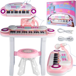Organy 37 Klawiszy Pianinko Mp3 Keyboard USB Mikrofon Dla Dzieci 1