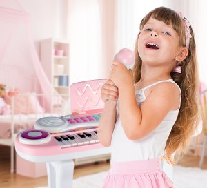 Organy 37 Klawiszy Pianinko Mp3 Keyboard USB Mikrofon Dla Dzieci 11