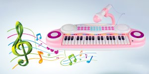 Organy 37 Klawiszy Pianinko Mp3 Keyboard USB Mikrofon Dla Dzieci 3
