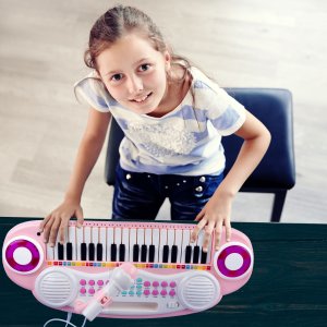 Organy 37 Klawiszy Pianinko Mp3 Keyboard USB Mikrofon Dla Dzieci 6