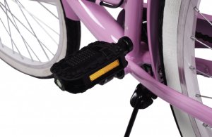 Rower Miejski MalTrack Citybike Dreamer 6-speed MILK PINK 28" + Koszyk 15