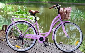 Rower Miejski MalTrack Citybike Dreamer 6-speed MILK PINK 28" + Koszyk 4