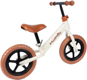 Rowerek Biegowy Rower Dziecięcy Koła Eva 12" kremowy 14