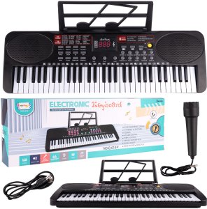 Organy Elektroniczne Keyboard Pianinko Dla Dzieci Mikrofon 61 Klawiszy 1
