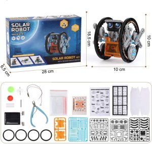 Robot Solarny 13w1 Zestaw Konstrukcyjny Edukacyjny Zabawka Dla Dzieci 2