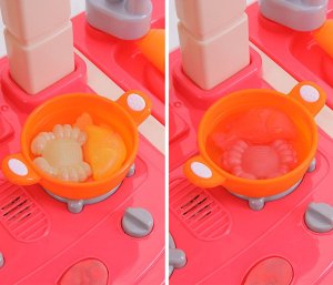 Kuchnia Interaktywna Duża Piekarnik dla Dziecka Dźwięki Kran Woda Garnki 13