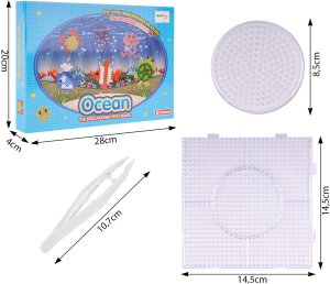 Koraliki Do Prasowania Beads 1000 Szt Prasowanka Zwierzęta Wodne DIY 2