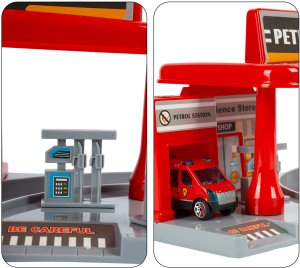 Stacja Paliw Benzynowa Parking Garaż 4 Autka Zabawka Dla Chłopca 4
