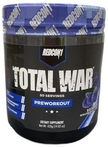 Redcon1 - Odżywka Przedtreningowa Total War, Blue Raspberry, Proszek, 420g 1