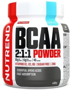 Nutrend - Aminokwasy, BCAA 2:1:1 Powder, Icy Blue Raspberry, Proszek 400g 1