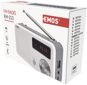 Radio Emos Przenośne radio odtwarzacz z USB i microSD 3W 6