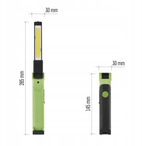 Latarka akumulatorowa COB LED 750 lm ładowana 1800 mAh 8