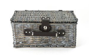 Koszyk piknikowy z wyposażeniem 4 os. j. brąz/granat 4