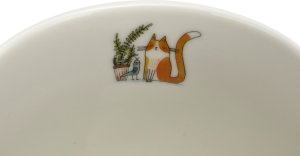 Kubek porcelanowy baryłka 430 ml Leniwe Koty 6