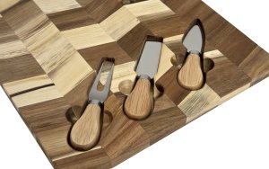 Deska akacjowa do serów z nożami MPL79780 2