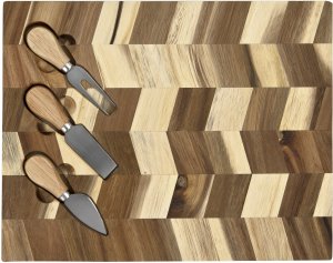 Deska akacjowa do serów z nożami MPL79780 3