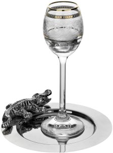 Zestaw 6 kieliszków do likieru 50 ml Dolce Vita Gold 2