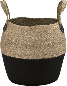 "Bali" kosz L 38x30x34 cm czarny Boho 2