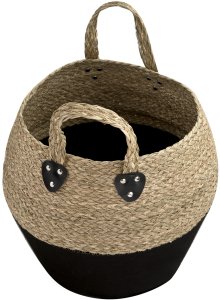 "Bali" kosz L 38x30x34 cm czarny Boho 3