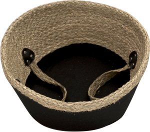 "Bali" kosz L 38x30x34 cm czarny Boho 5