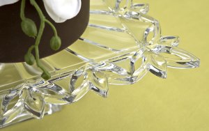 Tortownica patera kryształowa 32 cm Pierce 678850 3