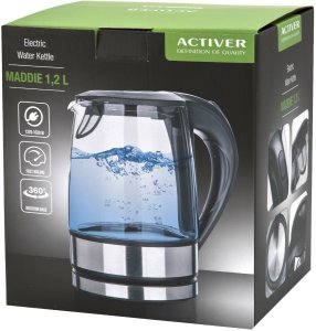 Czajnik elektryczny 1,2 L Maddie szklany 6