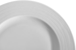 Talerz deserowy płytki 19 cm prążki Stock biały 4