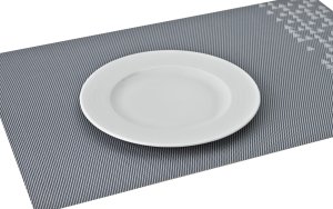 Talerz deserowy płytki 19 cm prążki Stock biały 6