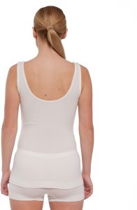 Brubeck TA1059W Koszulka damska bez rękawów COMFORT MERINO kremowy L 4