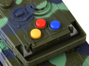 Jokomisiada Czołg wojskowy moro światła dźwięk ZA4267 ZI 4