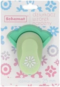 Dziurkacz ozdobny narożny 25mm kwiatek MIX EDUKAMP 1