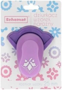 Dziurkacz ozdobny narożny 25mm liście MIX EDUKAMP 1