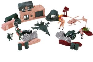 AIG mix Duża Baza wojskowa Żołnierzyki zestaw 200el ZA4364 4